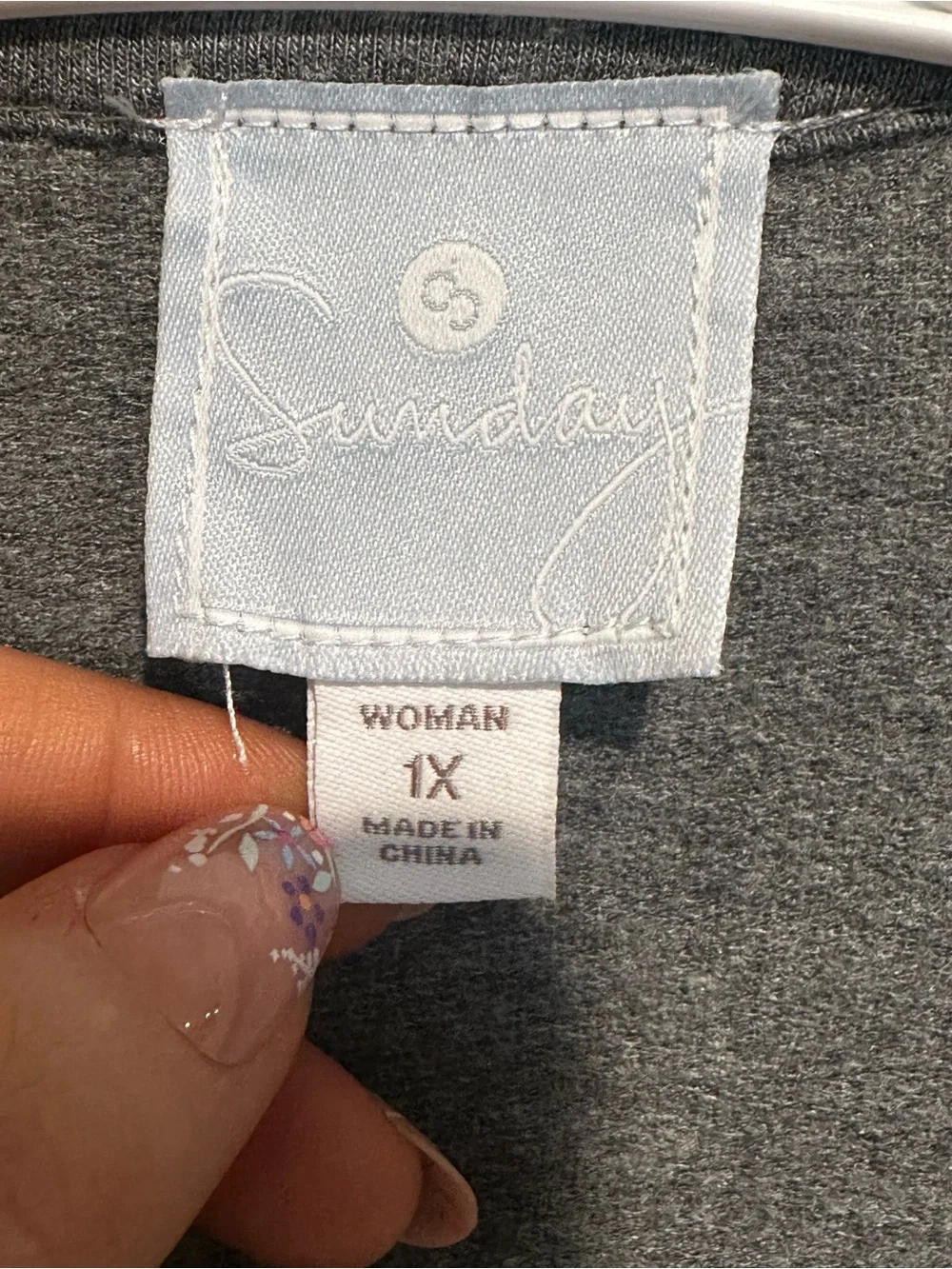 Sunday Lightweight Gray Lace Open Front Women's Cardigan - 1x